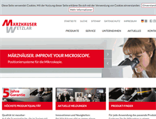 Tablet Screenshot of marzhauser.com